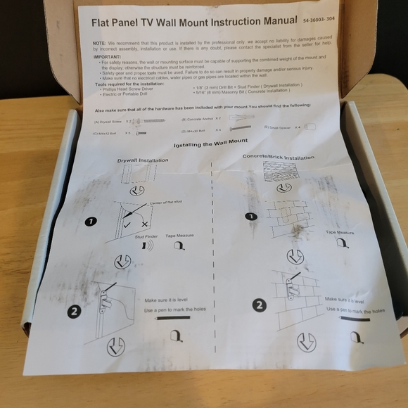 13" -27" Tilt Swivel Wall Mount New in Box - Picture 4 of 4